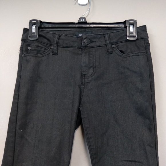 CELEBRITY Pink Black Skinny Jeans Juniors Size 3 - Picture 2 of 11
